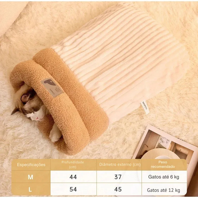 Saco de Dormir para Gatos - Patinha Feliz®