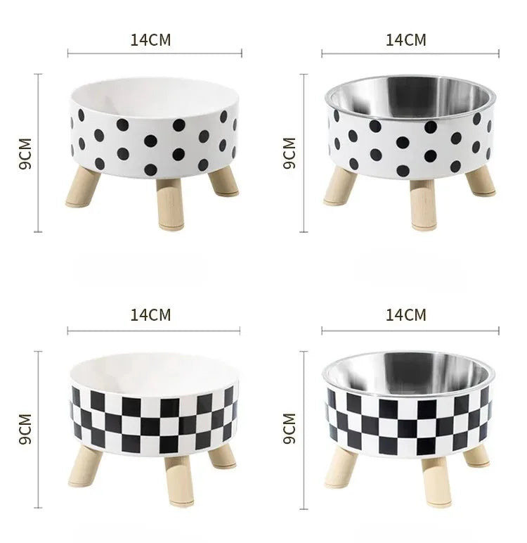 Tigela Elevada Antiderrapante para Gatos - Patinha Feliz®
