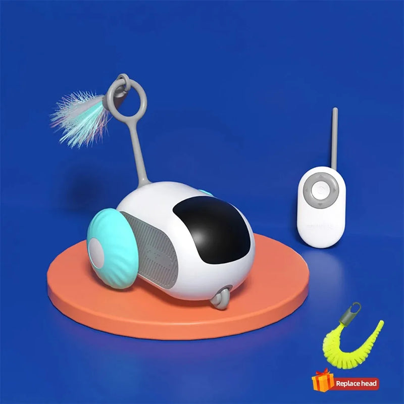 Brinquedo Inteligente com Movimento Automático e Controle Remoto para Gatos - Patinha Feliz®