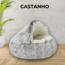 Cama Ninho de Pelúcia para Gatos - Patinha Feliz®