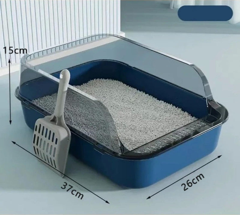 Caixa de Areia para Gatos Semi-Fechada – Patinha Feliz®