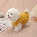 Roupa de Outono e Inverno para Animais de Estimao Colete para Co Quente e Confortvel com Fivela de Trao Sem Mangas