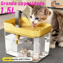 Quadrado Bebedouro Automtico para Gatos e Ces Circulao de gua com Filtro de 15 Litro e Base Segura