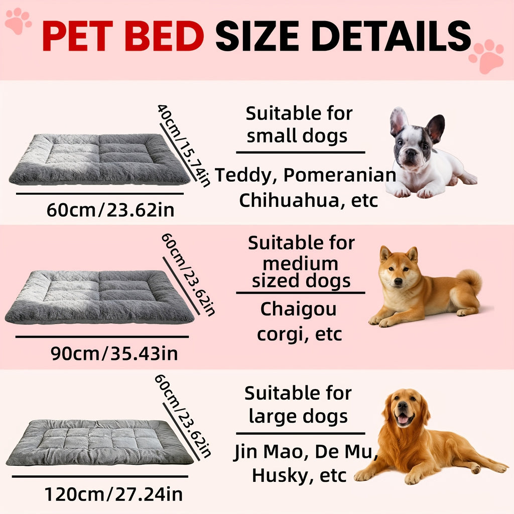 Artigos para Ces Cama para Ces Extra Grande e Felpuda Casota para Ces Cama Quente para Animais de Estimao no Inverno Casota para Animais de Estimao Tecido de Felpa Confortvel e Macio Enchimento Extra Grosso e Felpudo Trs Tamanhos para Ces