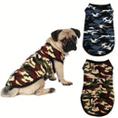 Colete de camuflagem para ces PAIAITE  Camisola de malha respirvel para animais de estimao de pequeno e mdio porte lavvel  mquina alas ajustveis leve e confortvel para atividades ao ar livre coleira para ces roupa para animais de estima