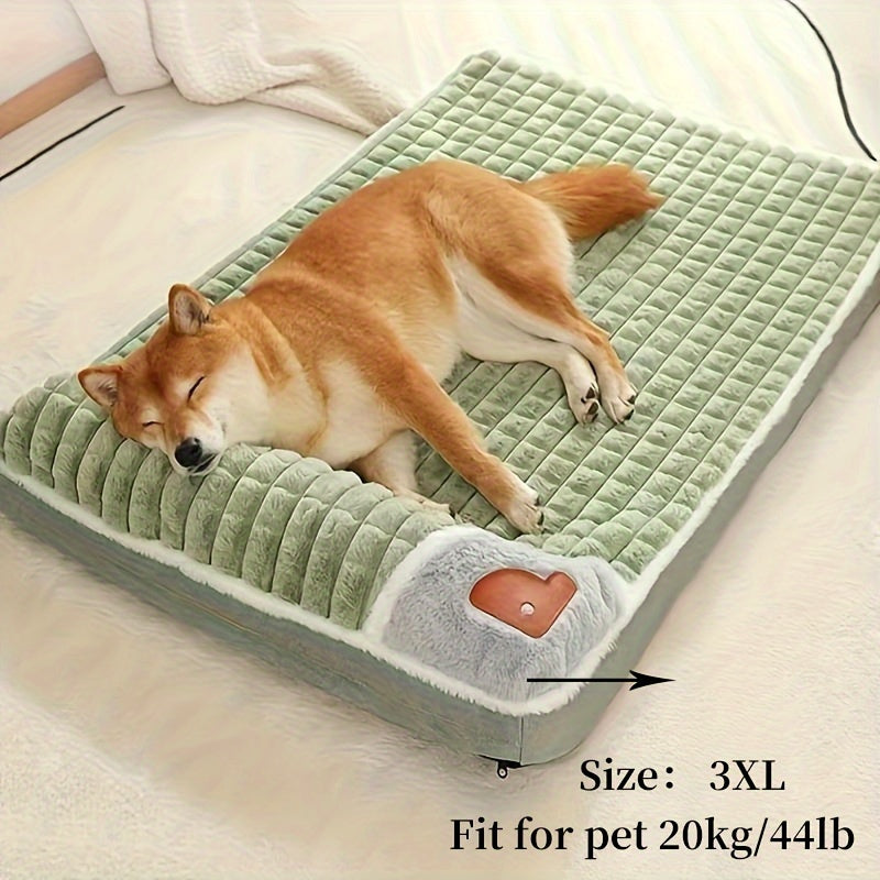 Tapete para Ces 1 pea Casinha Universal para as Quatro Estaes Ninho de Dormir com Tapete de Cho de Inverno Removvel e Lavvel Colchonete para Ces Proteo Macia da Coluna para Animais de Estimao