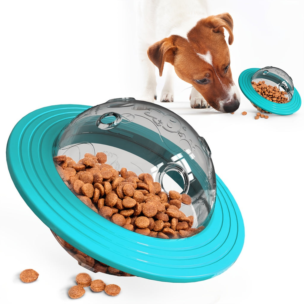 Brinquedos interativos de bola para ces com design de OVNI bola de alimentao para ces que libera comida lentamente brinquedos de enriquecimento para ces brinquedo de quebracabea para ces com petiscos