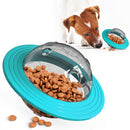 Brinquedos interativos de bola para ces com design de OVNI bola de alimentao para ces que libera comida lentamente brinquedos de enriquecimento para ces brinquedo de quebracabea para ces com petiscos