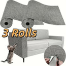 Kit 3 Rolos de Arranhador para Gatos Autoadesivo e Espesso 5999 x 300 cm Tapete Antiarranhes Pelcula Protetora Recortvel para Mveis Sof Porta Parede e rvore de Gato