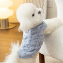 Roupa de Outono e Inverno para Ces Fcil de Colocar Cor Slida Forro de L de Duas Pernas Mais Quente do que o Peluche de Urso Colete para Gatos Vesturio para Animais de Estimao