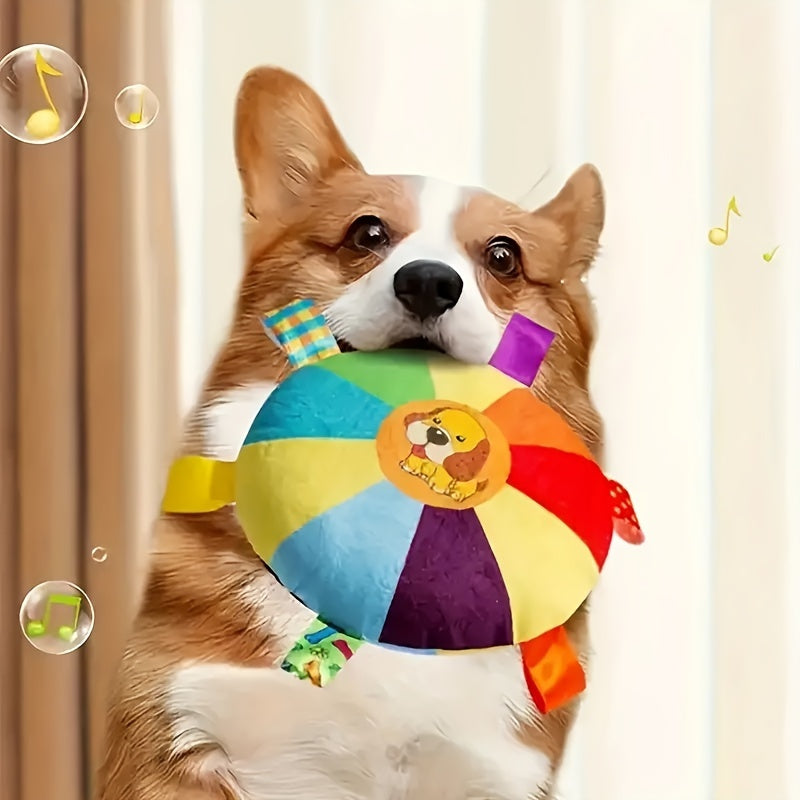Brinquedo Canino Interativo Robusto  Brinquedo Vibrante e Apitante com Um Urso de Desenho Animado Material Suave para Treino e Diverso Adequado para Todas as Raas Brinquedo de Treino  Design Divertido  Material Suave Brinquedo Canino
