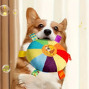 Brinquedo Canino Interativo Robusto  Brinquedo Vibrante e Apitante com Um Urso de Desenho Animado Material Suave para Treino e Diverso Adequado para Todas as Raas Brinquedo de Treino  Design Divertido  Material Suave Brinquedo Canino