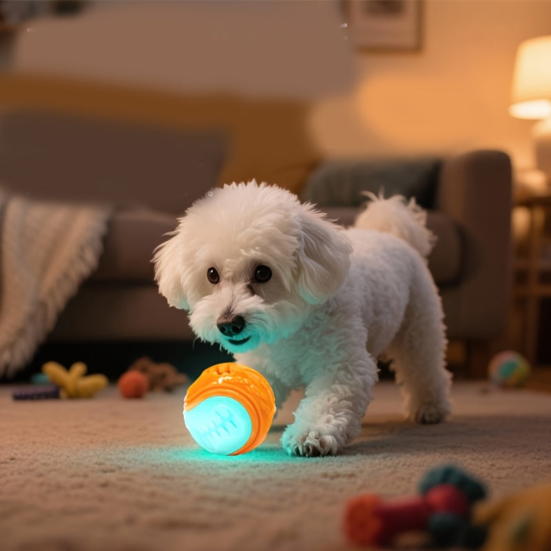 Brinquedo para Ces Brinquedo Luminoso de Limpeza de Dentes Molar com Alimento a Fugir Brinquedo de Autolivro Bola Cor Aleatria Bola Resistente a Mordidas Brinquedo para Co Border Collie Acessrios para Ces Acessrios para Animais de Estimao Se