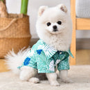 Camisa casual de praia havaiana para animais de estimao com gola para ces e gatos roupas de vero