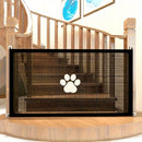 Cerca Ajustvel para Animais de Estimao Adequada para Ces e Gatos  Rede de PE com Ganchos Transparentes Design Ajustvel Porttil Uso InteriorExterior Porta para Animais de Estimao com Design de Pata Moderno e Economia de Espao Fcil Instala