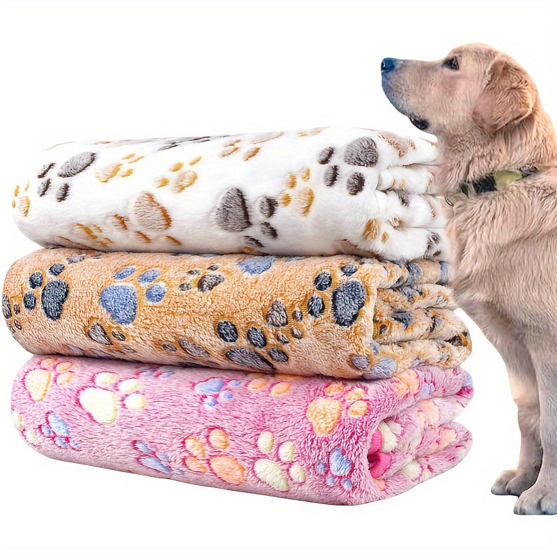 Conjunto de 3 Cobertores de Fleece Macios e Quentes para Ces e Gatos Manta de Flanela com Estampa Animal para Raas Pequenas Mdias e Grandes  Lavvel  Mquina