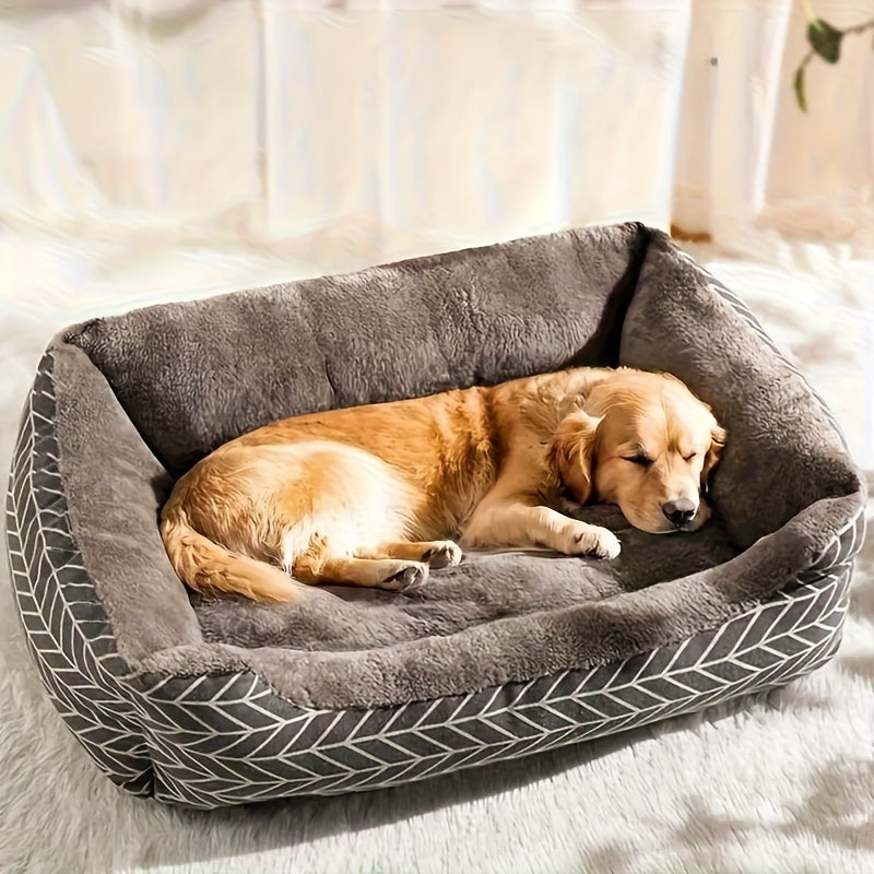 Cama Super Macia e Confortvel de Pelcia para Ces Cama de Pelcia em Fibra de Polister para Ces Sof Quente de Inverno para Animais de Estimao Adequado para Casas de Ces de Raas Ultra Pequenas a Mdias Almofada Quente e Espessa No Montada par