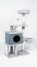 Árvore para Gatos 136cm com Rede e Postes de Sisal - Patinha Feliz®